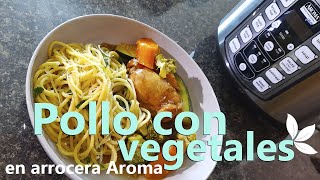 Pollo con vegetales  En arrocera eléctrica [upl. by Elnukeda]