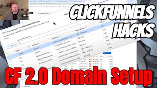 ClickFunnels 20 Domain Setup for Site Home Page and Funnels  with Cloudflare Integration [upl. by Leilamag198]