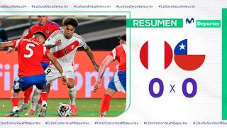 PERÚ vs CHILE 00 RESUMEN DEL EMPATE EN EL MONUMENTAL  FECHA 11  CLASIFICATORIAS 2026 🇵🇪⚽🇨🇱 [upl. by Lanita281]