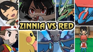 Pokémon Custom Battle  Zinnia Vs Red ORAS [upl. by Ainavi814]