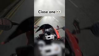 Almost crashed motorbiker crash motorcycle fail [upl. by Remliw]