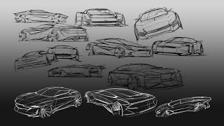 CAR Design Thumbnail Sketch [upl. by Annayat]