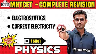 Electrostatics amp Other Chapters in 1 Shot  Physics  MHTCET Complete Revision  Score 190 🔥 [upl. by Yddur]