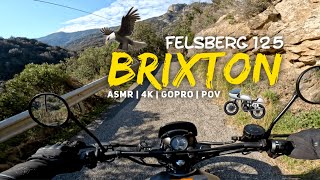 Brixton Felsberg 125  ASMR  4K  Pure Sound  GoPro  POV  Aigles sur la route [upl. by Ashmead]