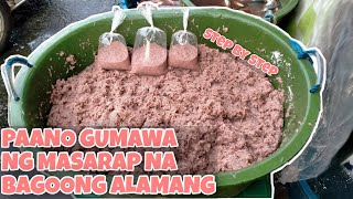 Paano gumawa ng Bagoong Alamang  Hindi maalat na Bagoong [upl. by Llig]