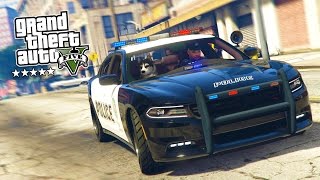 GTA 5 PC Mods  PLAY AS A COP MOD 8 GTA 5 Police K9 DOG LSPDFR Mod Gameplay GTA 5 Mod Gameplay [upl. by Goode]