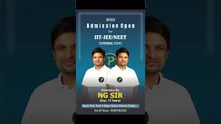 Admission Open for NEET amp IITJEE 2025 Preparation  NG Sir Kota shorts [upl. by Idnak]