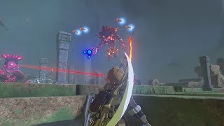 Link Vs Guardian Vs WindBlight Ganon  Zelda Breath of the Wild [upl. by Nivonod]