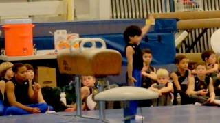 Jarels Pommel Horse routine at 2011 Apollo Gymnastics Meet [upl. by Airol]