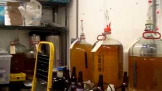 Orchard Diary 272014 Yeast flocculation in the shop at 45F [upl. by Yorgen]