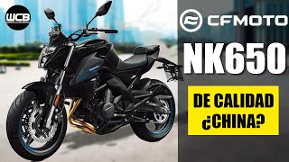 CFMOTO NK650 CHINA BARATA Y ¿BUENA 🇨🇳  Reseña 2023 [upl. by Yelekalb]