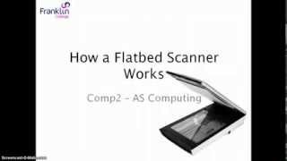 How does a flatbed scanner work AQA Computing Comp2 [upl. by Grete190]