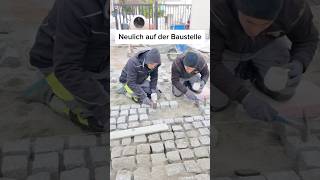 Pflasterprofis 😂 baustelle comedy bau humor pflaster short shortvideo funhandwerk arbeit [upl. by Currie]