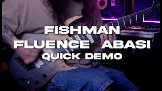 Fishman Fluence Abasi Pickups on Gear4Music Generation Pro 8 string QUICK DEMO [upl. by Nessy]