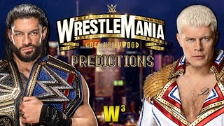 WWE Wrestlemania 39 Predictions [upl. by Gittle]