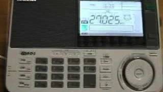 Trans Atlantic 27 MHz CB Radio received in Germany on Sangean ATS909X [upl. by Anaujnas]