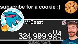 MrBeast Hits 325M Subscribers  YT Battles stream moment Happy Halloween🎃👻 [upl. by Venn]