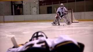 Telegraphing  Ice Hockey Goalie Training [upl. by Ahsinirt376]