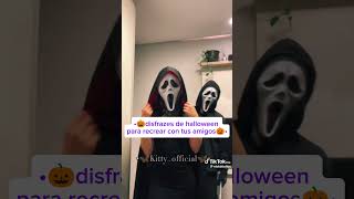 🎃Disfrazes de halloween para recrear con tus amigos🎃viralvideosuscribete [upl. by Randi]