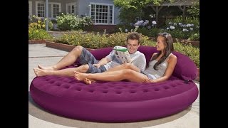 Review Intex Ultra Daybed Inflatable Lounge 75 X 21 [upl. by Attenat952]