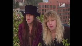 Steven Adler Roadcrew  MTV UK Interview 19920126 Headbangers Ball Full HD Remastered Video [upl. by Caroline]