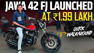 Jawa 42 FJ Walkaround  New Engine Updated Colour Schemes  Starts from ₹199 lakh exshowroom [upl. by Enaywd]