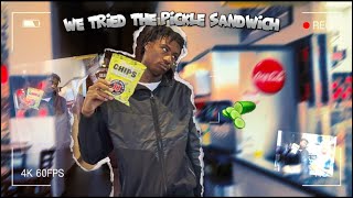 WE TRIED JIMMY JOHNS VIRAL PICKLE SANDWICH I CANT BELIEVE HE DID THIS [upl. by Anhoj58]