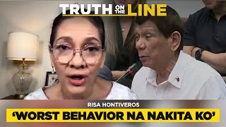 Hontiveros on Duterte’s behavior Quiboloy’s denial at Senate hearings  Truth on the Line Full Ep [upl. by Haelahk319]