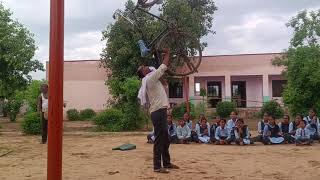 gymnastic ka khel cyclestunt gadali 2024 villagelife theheritagelife nature baloda [upl. by Hairacaz25]