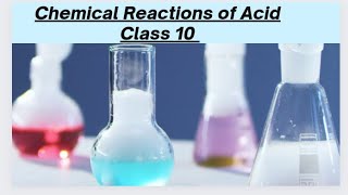 chemical reactions of acids class 10 [upl. by Cash]