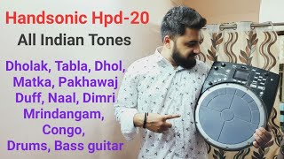 Handsonic HPD20  All Indian Tones  Sumit Chand [upl. by Ejrog452]