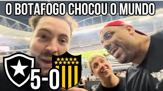 ESPETÁCULO DA TORCIDA E O MELHOR FUTEBOL DA AMÉRICA EM CAMPO BOTAFOGO 5 x 0 PEÑAROL [upl. by Alleiram]