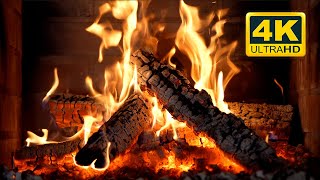 🔥 Cozy Fireplace 4K 12 HOURS Relaxing Fireplace with Crackling Fire Sounds Fireplace Burning 4K [upl. by Lockhart]