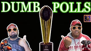 🤪Playoff Polls Are CRAZY AuburnAlabama Podcast [upl. by Neemsay]