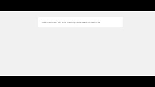 Problem Unable to update AMSSAFEMODE in wpconfig Unable to locate placement anchor [upl. by Ethbinium]