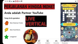 Perjalanan Channel Akalin Hingga Lolos Monetisasi monet livevertikal kejarjamtayang [upl. by Maible]