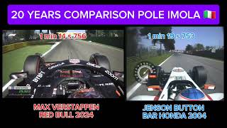 20 YEARS 🔥COMPARISON POLE IMOLA 🇮🇹 automobile formula1 formulaone [upl. by Mines]