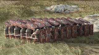 Roman Testudo Formation vs 100 Archers [upl. by Idnahs]