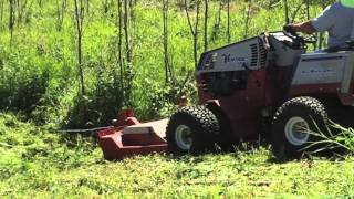 Ventrac 4500P  Com Tower Site Rough Cut Mowing [upl. by Yrgoerg]