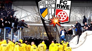 Hass auf den Rängen Abbruch amp Geschossene Clips Jena  Erfurt 31 [upl. by Joappa]