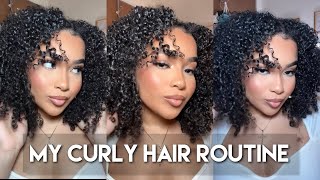 MY CURLY HAIR ROUTINE 2024 [upl. by Haeli862]