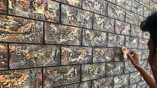 Brick texture making in different coloursinterior or exterior apex createx [upl. by Pratte]