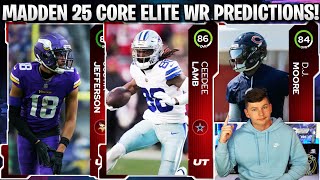 86 CEEDEE LAMB MADDEN 25 CORE ELITE WIDE RECEIVER PREDICTIONS [upl. by Botti]