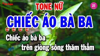 Chiếc Áo Bà Ba Karaoke Tone Nữ  Rumba Đỉnh Nhất Hiện Nay  Tiên Organ [upl. by Edurtreg]