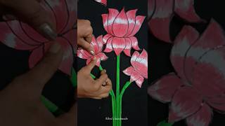 Beautiful Wall HangingDIY Lotus Wall Hanging shorts youtubeshorts wallhanging viralshorts diy [upl. by Syah]