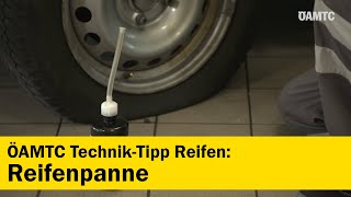 TechnikTipp Reifenpanne  Was tun bei einem platten Reifen  ÖAMTC [upl. by Bum]