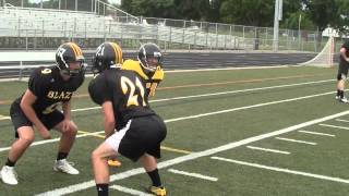 Burnsville Football Linebacker and Tackling Drills and Technique [upl. by Rowena]