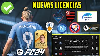 Oficial Nuevas Licencias en EA SPORTS FC 24  New Leagues Clubs y Stadiums EA FC 24 [upl. by Nidnerb679]