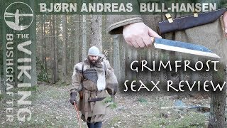 Grimfrost Seax  Viking Woodsman Knife  Review [upl. by Dasa]