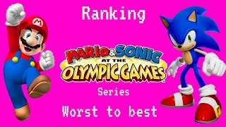 Ranking Mario and Sonic at the Olympic Games [upl. by Ecniuq]